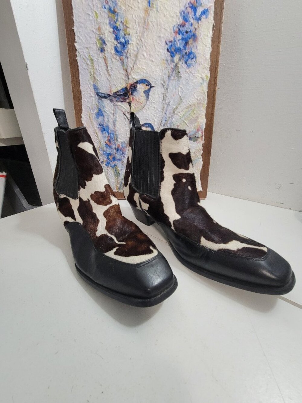 Dingo Booties with real fur front and side Trim leather Made in Brazil